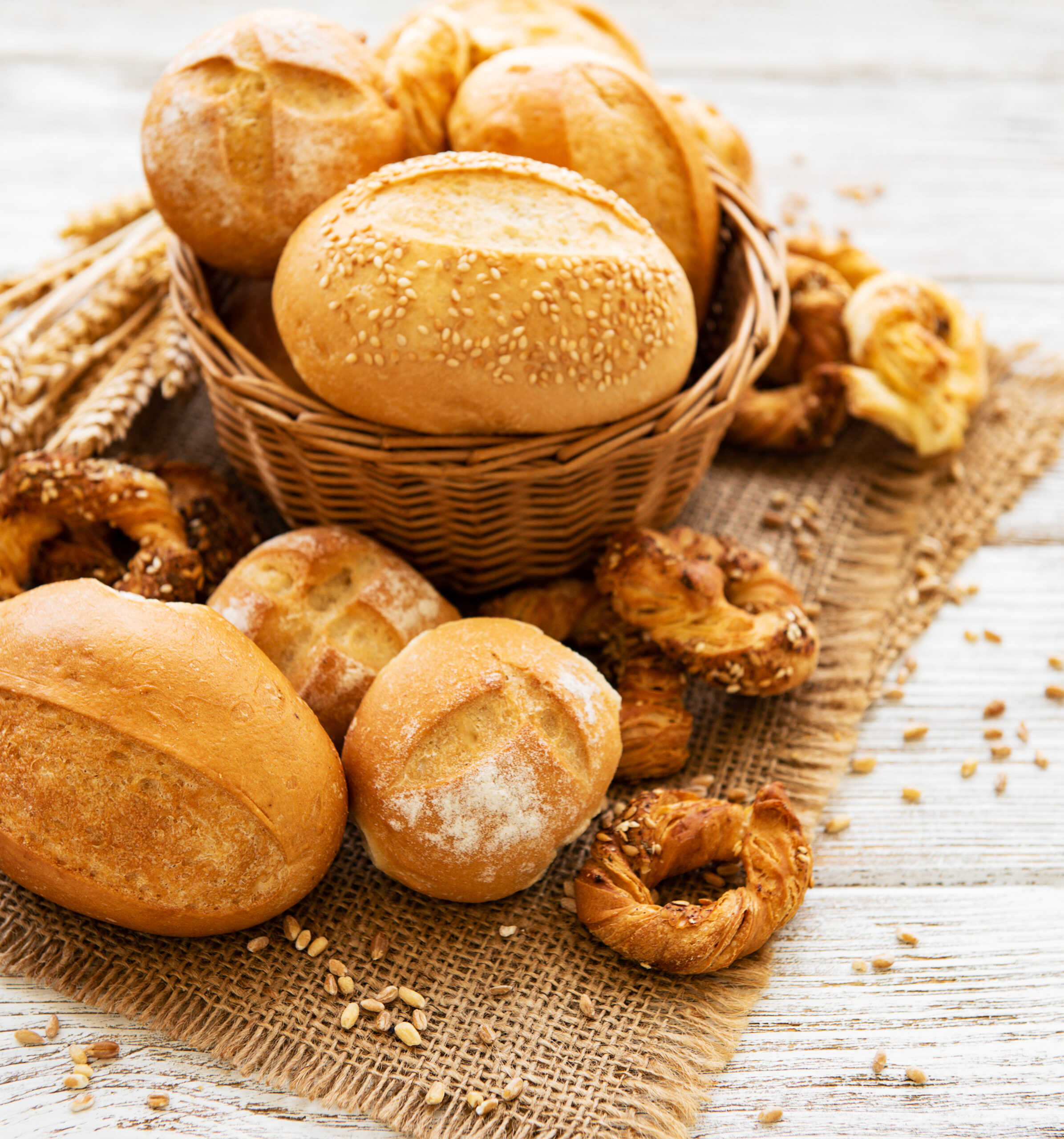 Assortment of baked bread